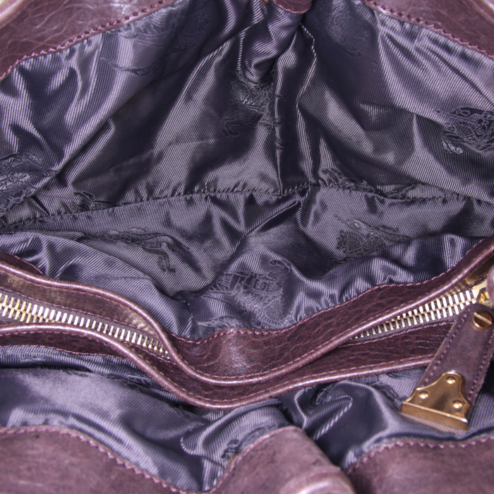 Borsa Burberry in pelle marrone - Detail D2