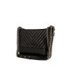 Bolso bandolera Chanel Gabrielle  en cuero acolchado con motivos de espigas negro - 00pp thumbnail