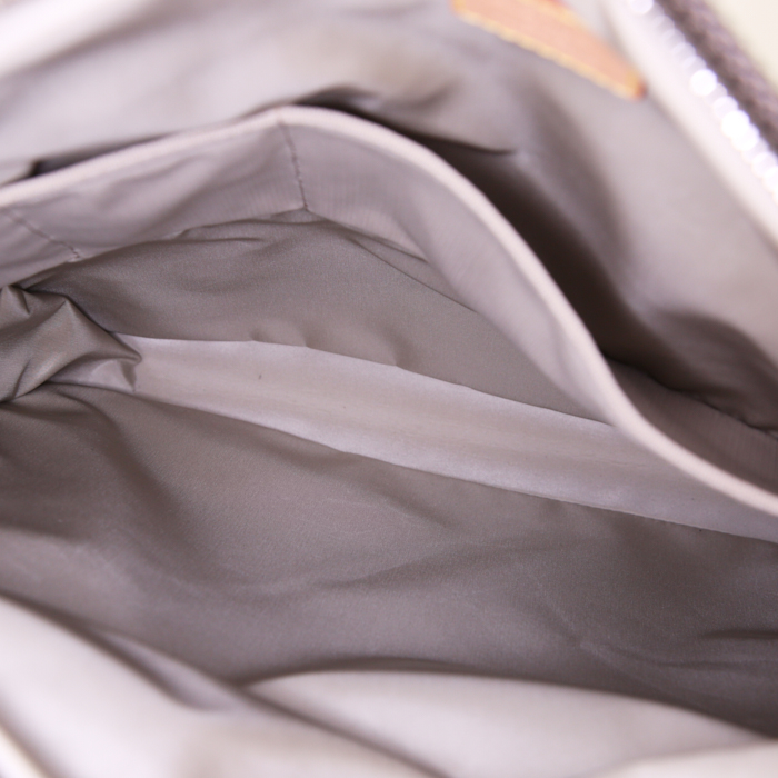 Louis Vuitton messenger bag in grey canvas and natural leather - Detail D2