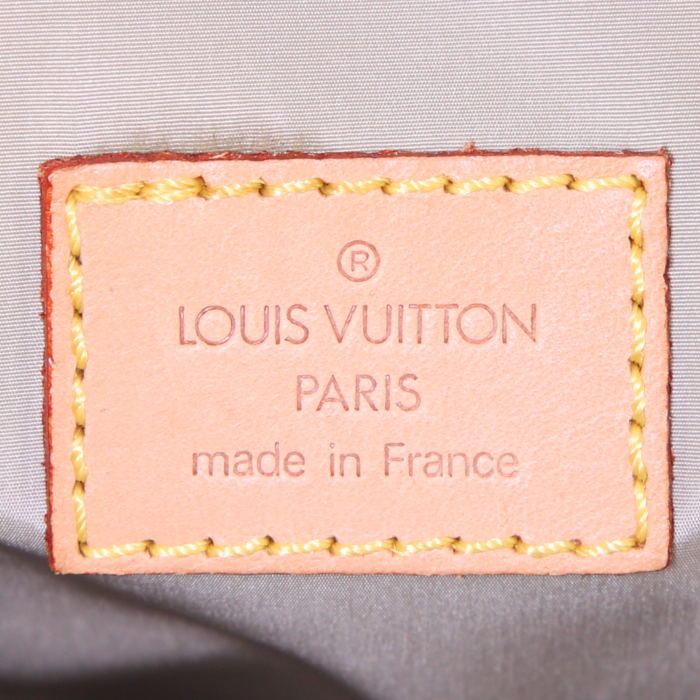 Louis Vuitton messenger bag in grey canvas and natural leather - Detail D3