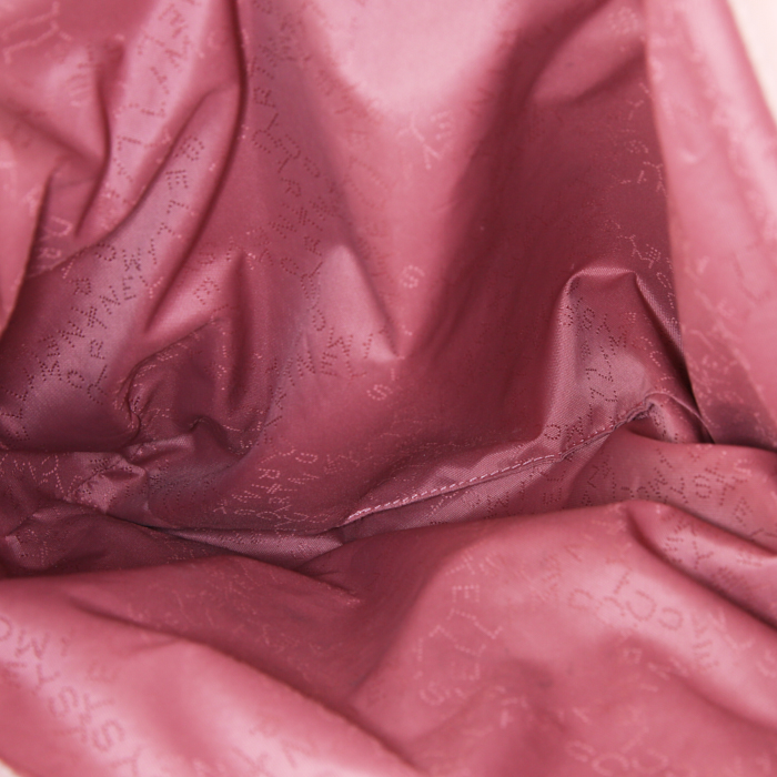 Stella McCartney Falabella handbag in pink canvas - Detail D2