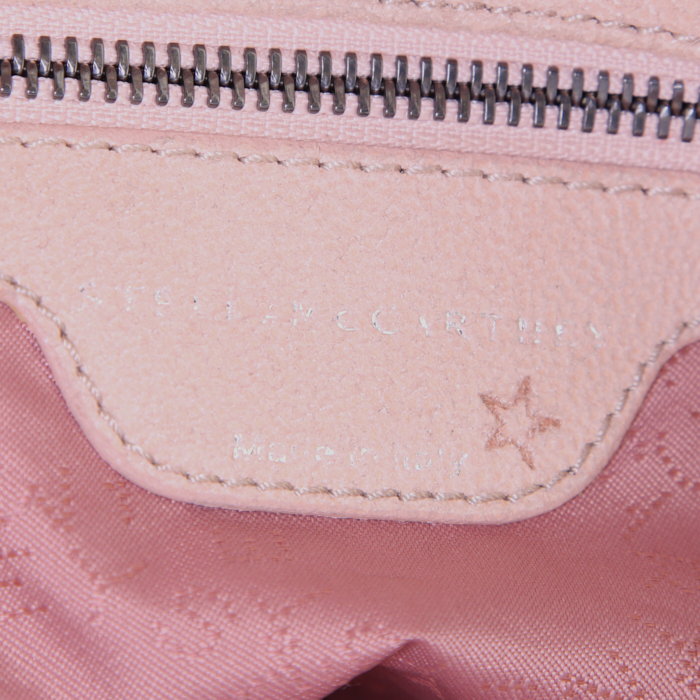 Stella McCartney Falabella handbag in pink canvas - Detail D3