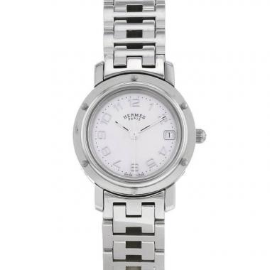 Hermes Clipper watch in stainless steel Ref:  CL4.210 Circa  2000