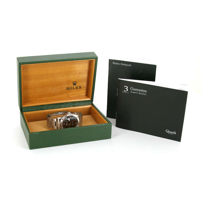 Rolex Datejust watch in stainless steel Ref:  16264 Circa  2001 - Detail D2