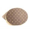 Shopping bag Louis Vuitton Bucket taglia XL in tela monogram cerata marrone e pelle naturale - Detail D4 thumbnail
