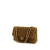 Chanel Timeless handbag in brown and beige quilted tweed and brown leather - 00pp thumbnail