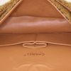 Chanel Timeless handbag in brown and beige quilted tweed and brown leather - Detail D3 thumbnail