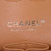 Chanel Timeless handbag in brown and beige quilted tweed and brown leather - Detail D4 thumbnail