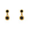 Articulated Bulgari Bulgari Bulgari earrings in yellow gold and onyx - 00pp thumbnail