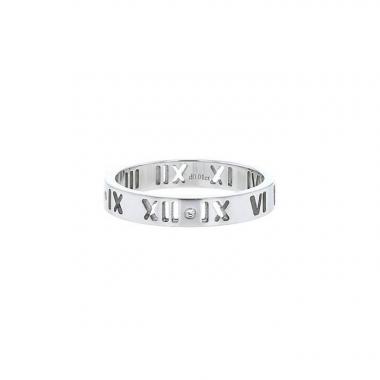 Sortija Tiffany 
Co Atlas en oro blanco y diamantes Sortija Tiffany 
Co Atlas en oro blanco y diamantes