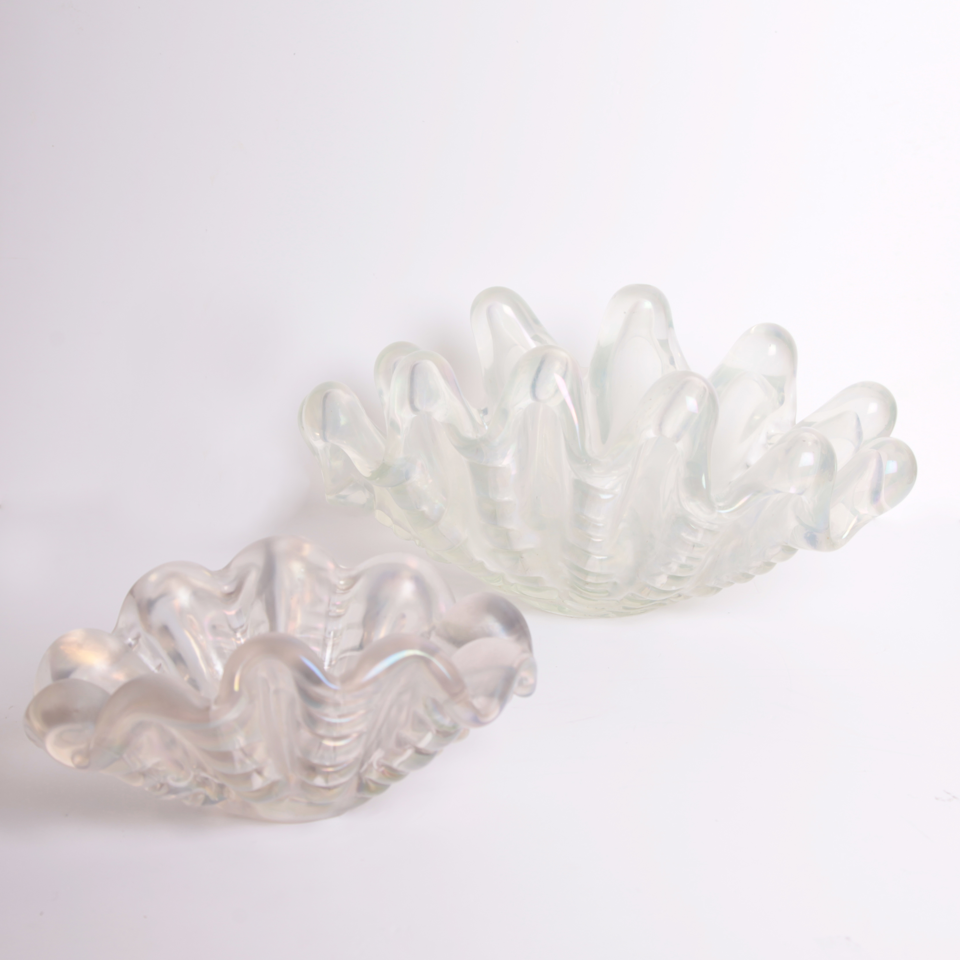 Barovier 
Toso, coupe "coquillage", en verre de Murano irridescent, années 1940 - Detail D4