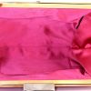Pochette da sera Saint Laurent in raso rosa - Detail D2 thumbnail