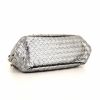 Bottega Veneta handbag in silver intrecciato leather - Detail D4 thumbnail