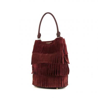 Borsa Burberry in camoscio bordeaux