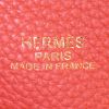 Sac cabas Hermes Double Sens en cuir taurillon clémence rose Jaipur et rouge Sanguine - Detail D3 thumbnail