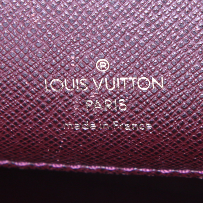 Porte-documents Louis Vuitton Kourad en cuir taiga bordeaux - Detail D3
