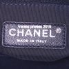 Chanel Boy shopping bag in blue denim canvas and blue leather - Detail D3 thumbnail