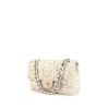 Bolso de mano Chanel Timeless en lona acolchada blanca y malva - 00pp thumbnail