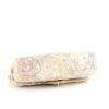 Sac à main Chanel Timeless en toile matelassée blanche et mauve - Detail D5 thumbnail