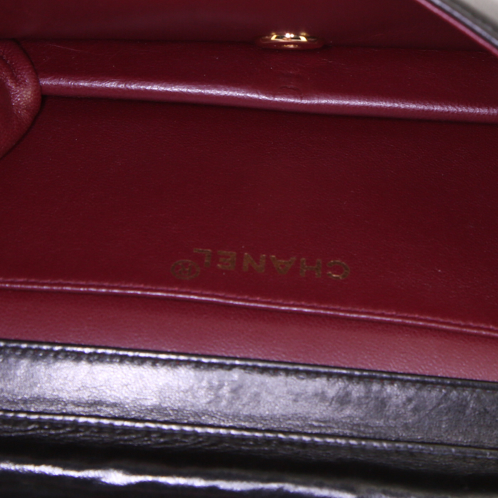 Borsa a tracolla Chanel Mademoiselle in pelle trapuntata nera - Detail D2