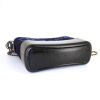 Chanel Gabrielle  shoulder bag in dark blue felt and black leather - Detail D5 thumbnail