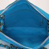 Chanel handbag in turquoise quilted canvas - Detail D3 thumbnail