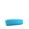 Chanel handbag in turquoise quilted canvas - Detail D5 thumbnail