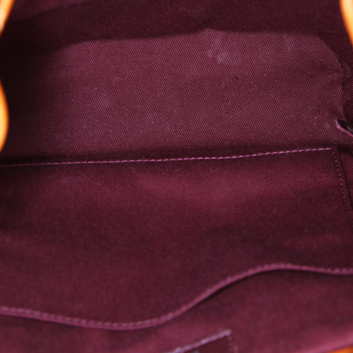 Sac à dos Chanel Editions Limitées en mouton retourné blanc et cuir marron - Detail D3