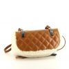 Chanel Editions Limitées backpack in white sheepskin and brown leather - Detail D5 thumbnail