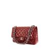 Chanel Timeless handbag in red patent quilted leather - 00pp thumbnail