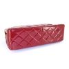 Chanel Timeless handbag in red patent quilted leather - Detail D5 thumbnail