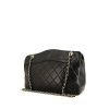 Chanel Vintage Shopping shoulder bag in black quilted leather - 00pp thumbnail