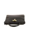 Hermes Kelly 35 cm handbag in black togo leather - 360 Front thumbnail