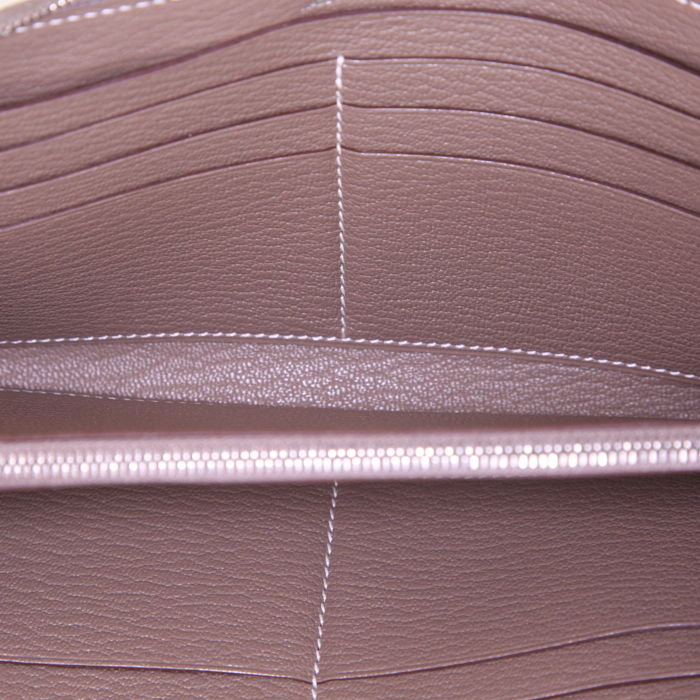 Portefeuille Hermes Azap en chevre étoupe - Detail D2