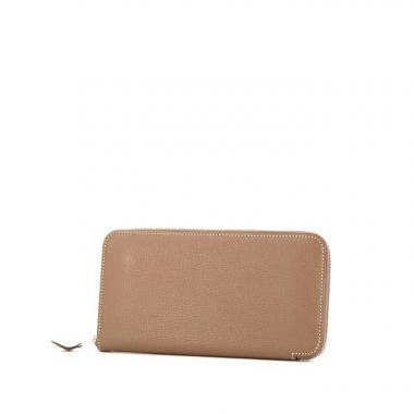 Hermes Azap wallet in etoupe goat