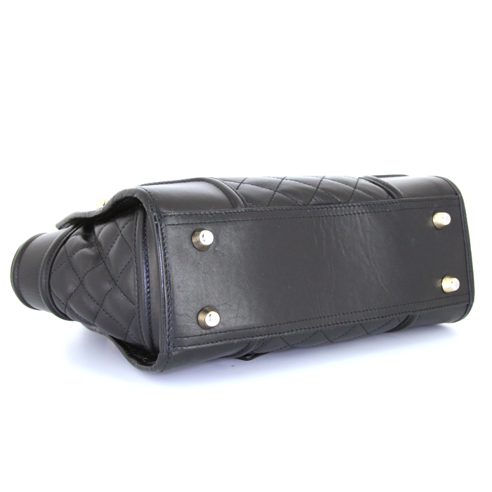 Borsa Burberry Baby Beaton in pelle trapuntata nera - Detail D4