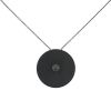 Collar Dinh Van en titanio negro mate,  plata negra y diamantes negros - 00pp thumbnail