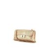 Bolso bandolera Chanel Wallet on Chain en piel de pitón marrón dorada - 00pp thumbnail