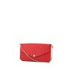 Bolso bandolera Louis Vuitton Félicie en cuero monogram huella rojo - 00pp thumbnail