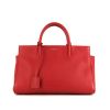 Saint Laurent Rive Gauche handbag in red grained leather - 360 thumbnail
