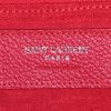 Bolso de mano Saint Laurent Rive Gauche en cuero granulado rojo - Detail D4 thumbnail