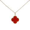 Van Cleef & Arpels Magic Alhambra long necklace in yellow gold and cornelian - 00pp thumbnail