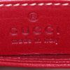Sac bandoulière Gucci Ophidia en daim bleu-foncé et cuir rouge - Detail D4 thumbnail