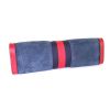 Bolso bandolera Gucci Ophidia en ante azul oscuro y cuero rojo - Detail D5 thumbnail