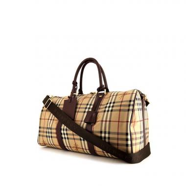 burberry haymarket duffle bag