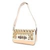 Fendi Baguette handbag in grey, pink and white tricolor leather - 00pp thumbnail