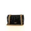 Chanel 2.55 medium model handbag in green patent leather - 360 thumbnail