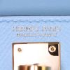 Borsa Hermès Kelly 20 cm in pelle Epsom celeste - Detail D4 thumbnail