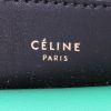 Celine shoulder bag in black, green and beige tricolor leather - Detail D3 thumbnail