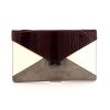 Celine pouch in white and grey bicolor leather and burgundy leather - 360 thumbnail